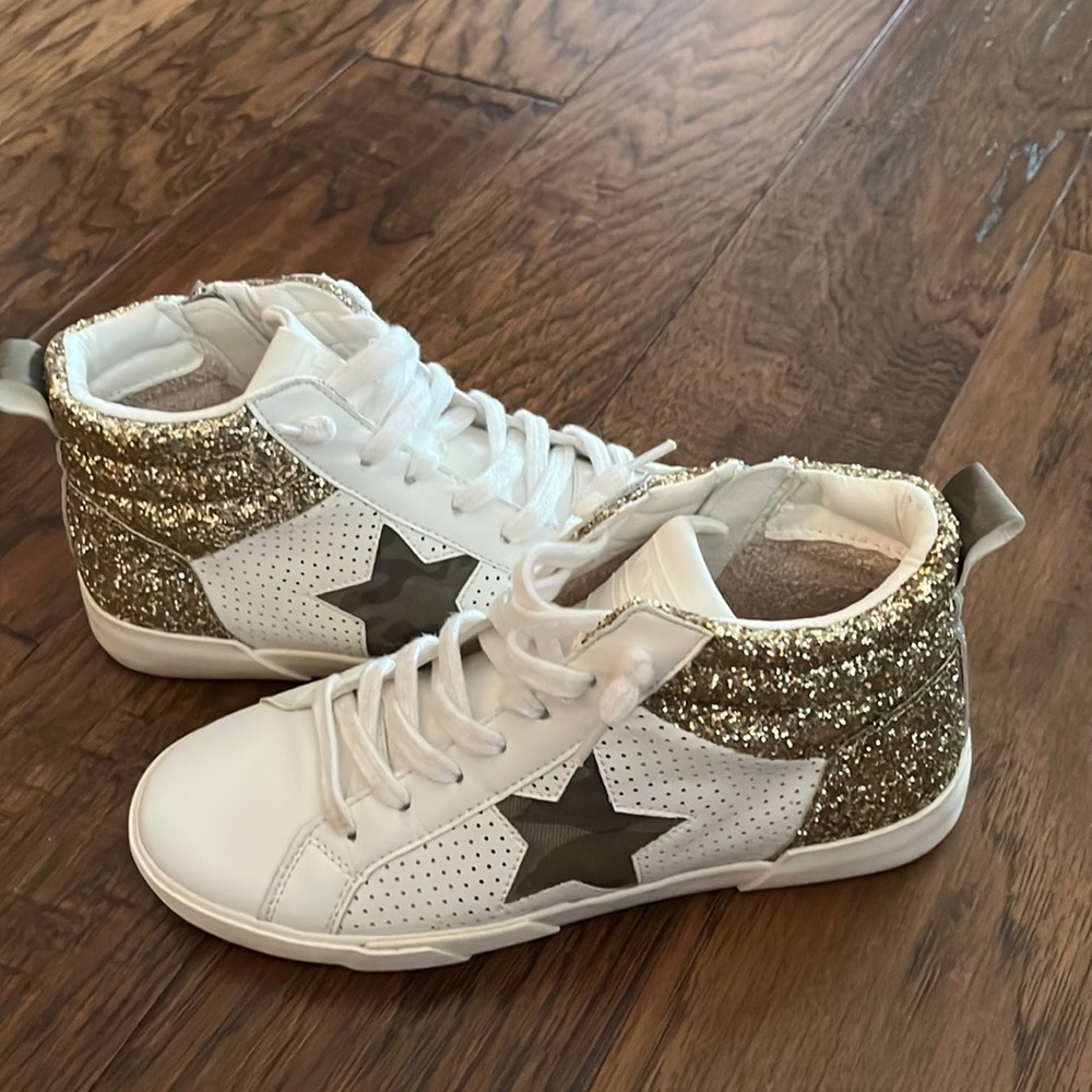 Vintage Havana camo high tops/ Golden Goose look alikes